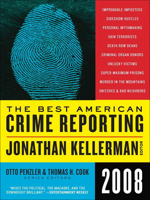 Title details for The Best American Crime Reporting 2008 by Jonathan Kellerman - Available